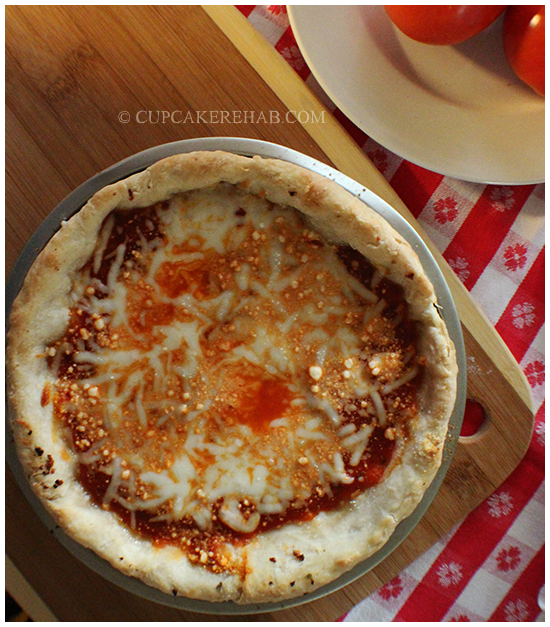 Deep dish cake pan pizza: how to make deep dish pizza the easy way, from the dough up. NO MIXER REQUIRED!