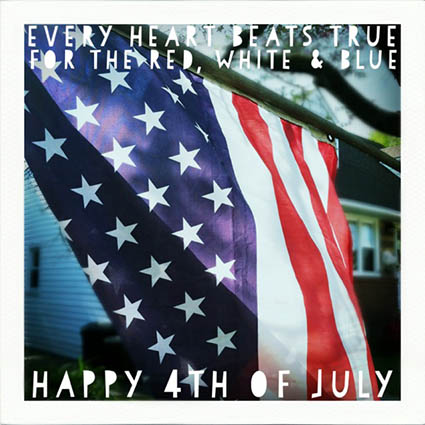 Every heart beats true for the red, white & blue. Happy 4th of July!