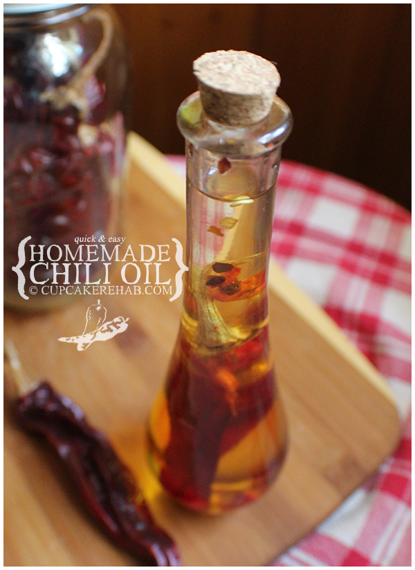 Homemade chili oil how-to.
