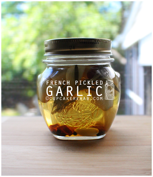 French pickled garlic.