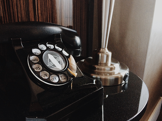 Jade Hotel - vintage phone.