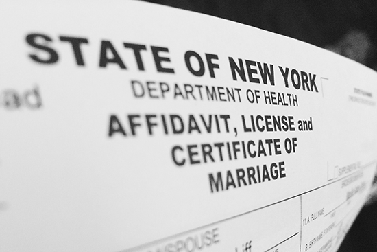 City of New York marriage license! | New York City Hall wedding