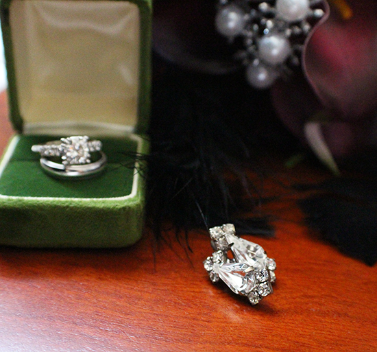 Wedding earrings and rings | Cupcake Rehab dot com gets married! | New York City Hall wedding