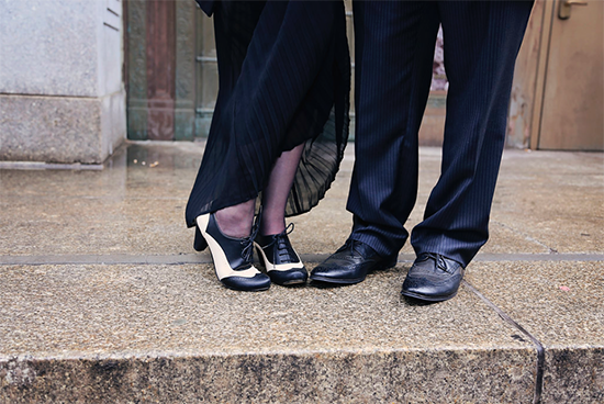 Shoes!!! | New York City Hall wedding (Photo by Janai McNeil of Pixel Perfect Photography) #bridesinblack #offbeatbrides #nycbrides