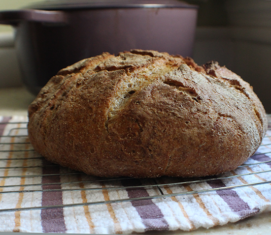 No-knead rye bread.