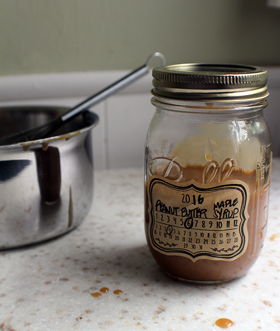 Peanut butter maple syrup!